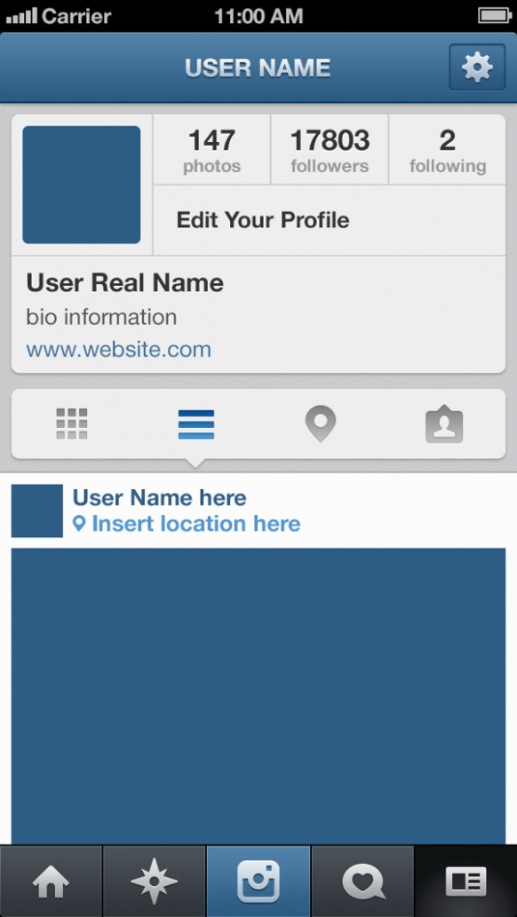 582x1033 Get 19 Instagram Psd Layout Instagram Vector Free Top Template