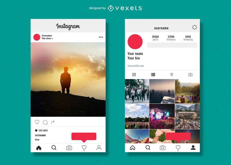 799x570 Instagram Profile Template