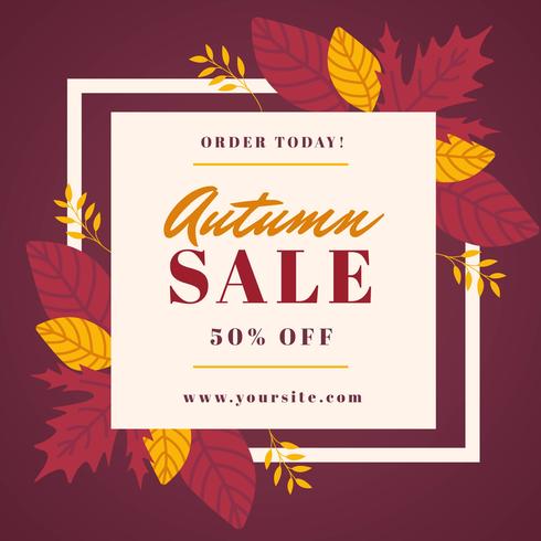 490x490 Instagram Sale Template Vector