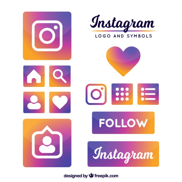 626x626 Instagram Logo And Symbols Vector Free Download