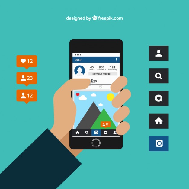 626x626 Instagram Free Vectors Ui Download