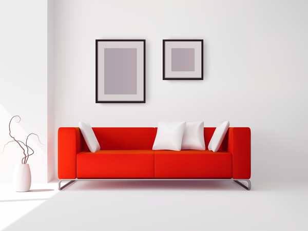600x450 Living Room Interior Design Vector 03 Free Download