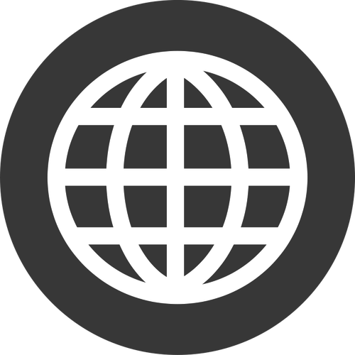 500x500 Internet Globe Icon Vector Image Public Domain Vectors