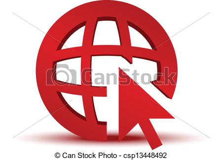 450x324 Go To Web Internet Icon. Vector Eps 10.