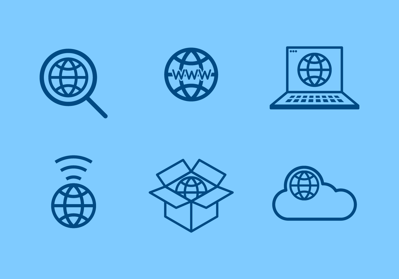 1400x980 Internet Logo Free Vector Art