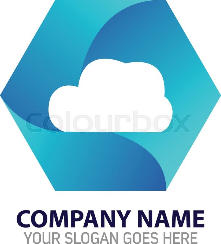 723x800 Vector Design Of Cloud Internet Technology Logo Stock Vector