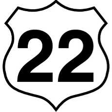 230x230 Highway Sign Vector