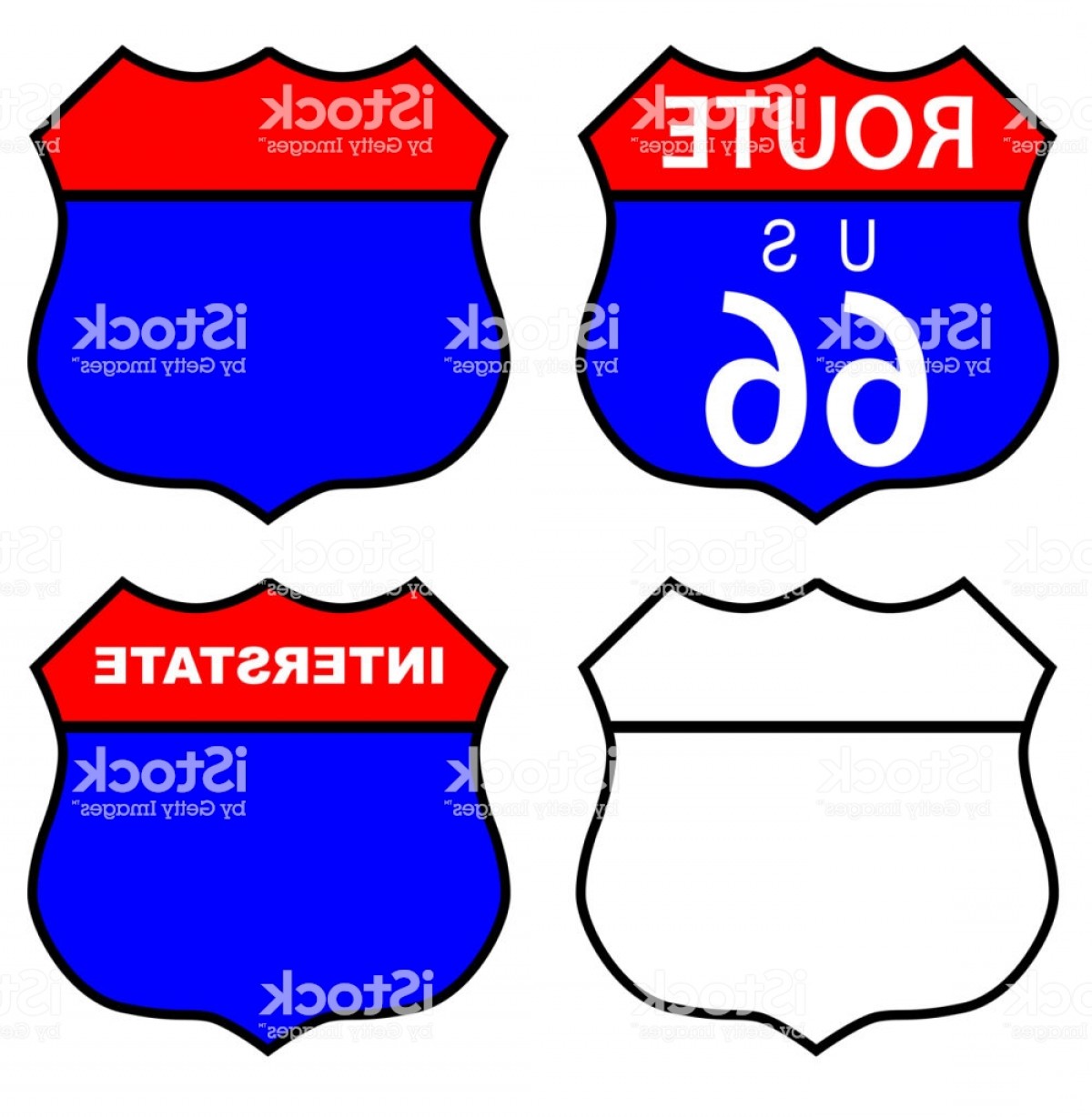 1200x1228 Interstate Sign Vector Art Orangiausa