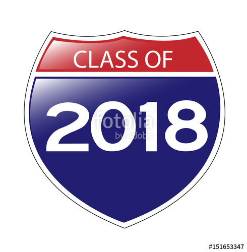 490x500 Class Of 2018 Interstate Sign Stock Image And Royalty Free Vector