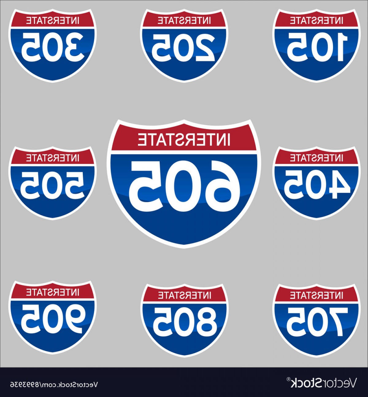 1200x1296 Interstate Signs Vector Rongholland
