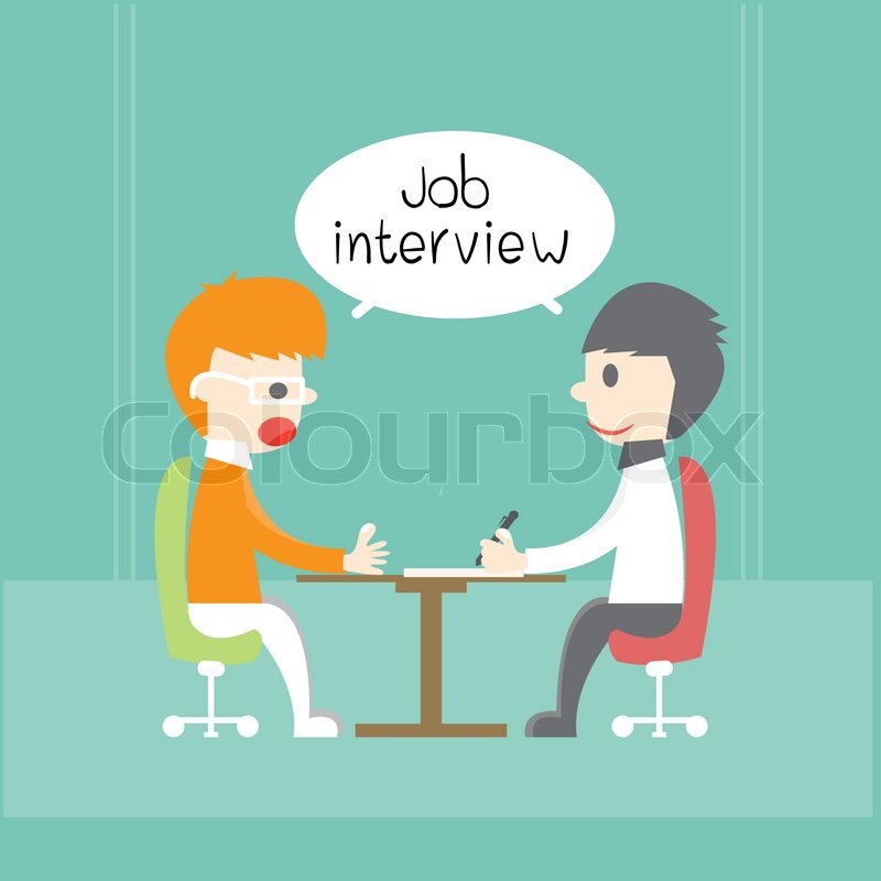 800x800 Job Interview ,vector Cartoon Business Stock Vector Colourbox