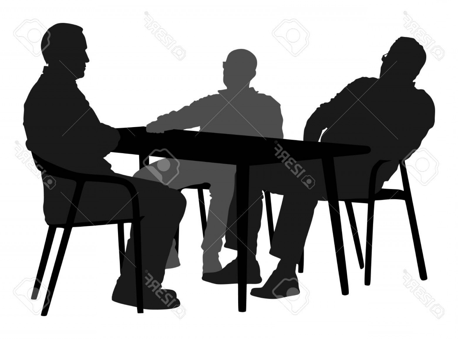 1560x1155 Photostock Vector Potential Worker In A Job Interview Vector