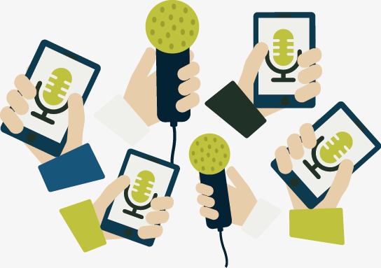 544x383 Vector Painted Flat Interview, Vector, Recording, Hand Painted Png