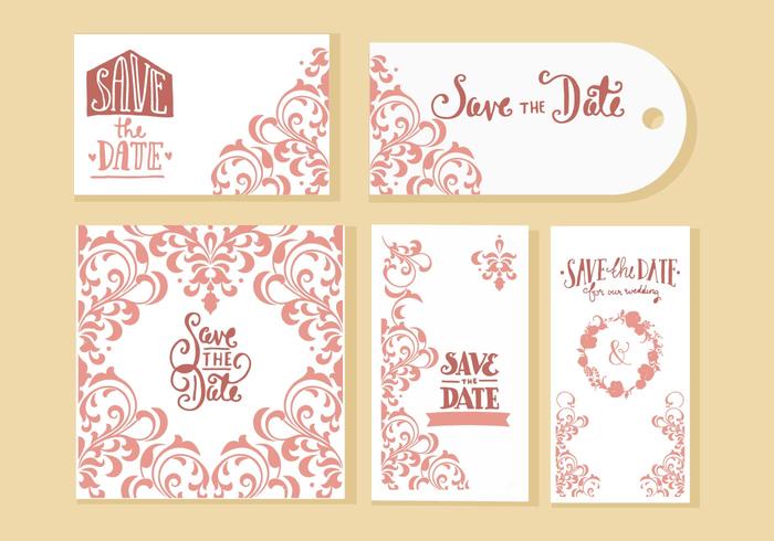 700x490 Wedding Invitation Cards Vector
