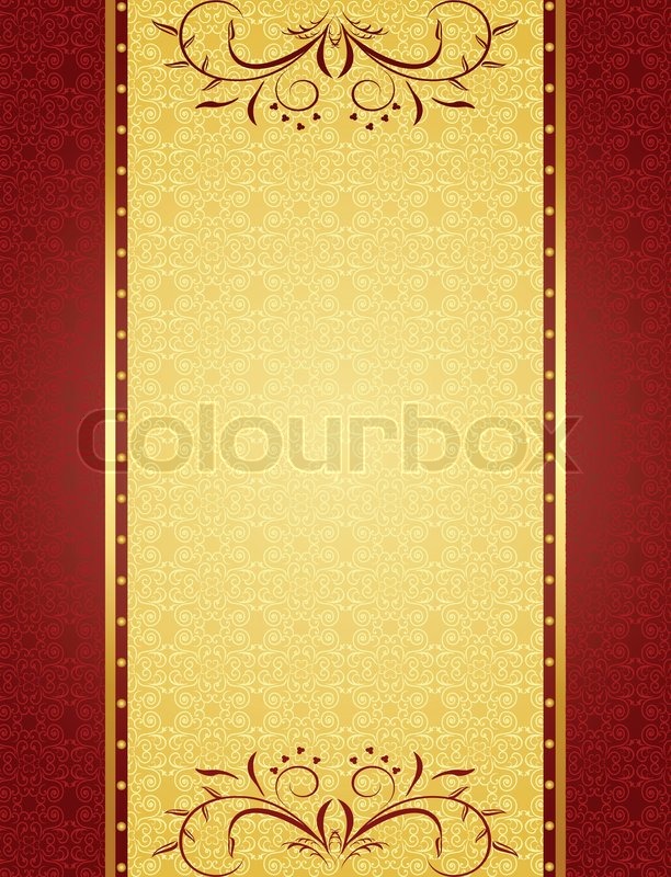 612x800 Gold Background For Design Of Cards And Invitation. Vector Stock