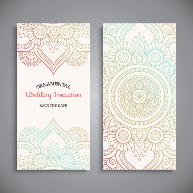 626x626 Wedding Invitation Design Vector Free Download