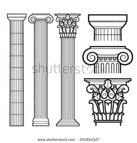 450x470 Home Improvement Loans Rates Columns Stock Vector Set Of Ionic And