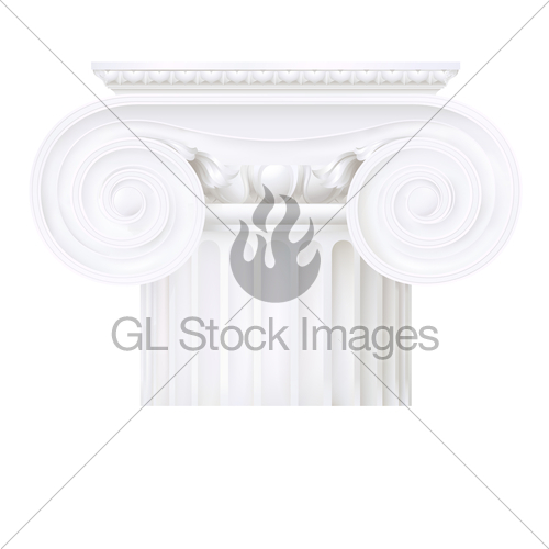 500x500 Ionic Column , Vector Drawing Gl Stock Images