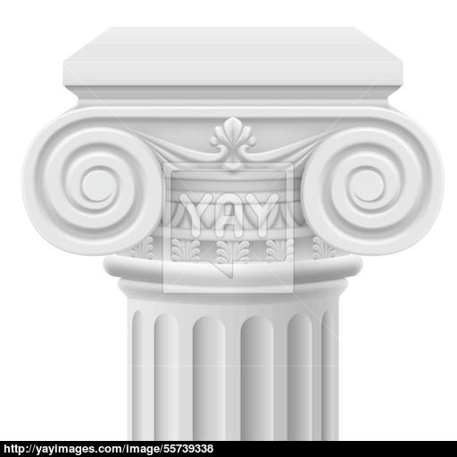 512x512 Ionic Column Vector