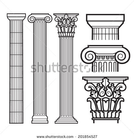 Ionic Column Vector at GetDrawings | Free download