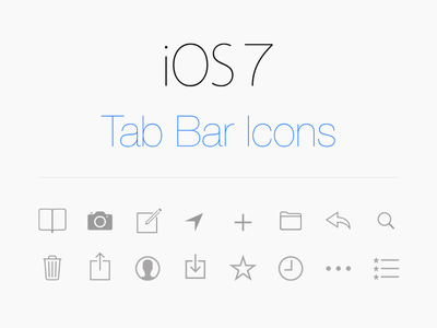400x300 Vector Tab Icons Ios 7