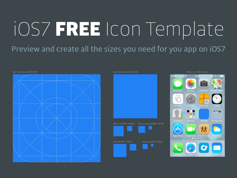 800x600 Ios7 Icon Template By Hubert Florin