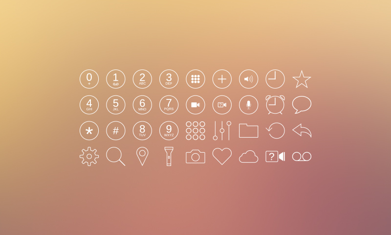 800x480 Free Download Ios Styled Vector Icons Amp Buttons