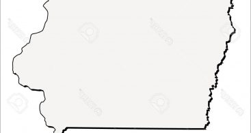 367x195 Iowa Map Outline Vector Free Vector Art, Images, Graphics Amp Clipart