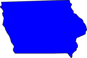 299x198 Blue Iowa Clip Art
