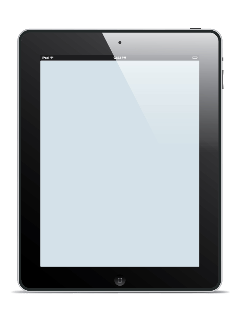 768x1024 Free Ipad Vector Template