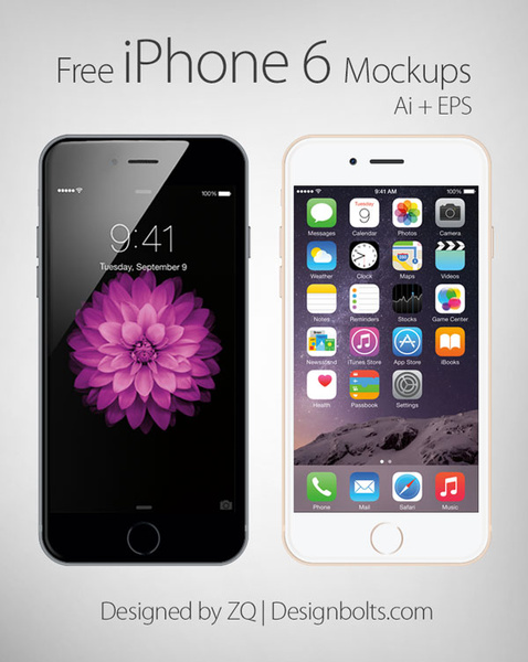 478x600 Free Vector Apple Iphone 6 Mockup Free Vector In Adobe Illustrator