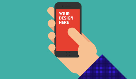 463x269 Free Vector Iphone Psd Mockup For Your App Ui Design Presentation