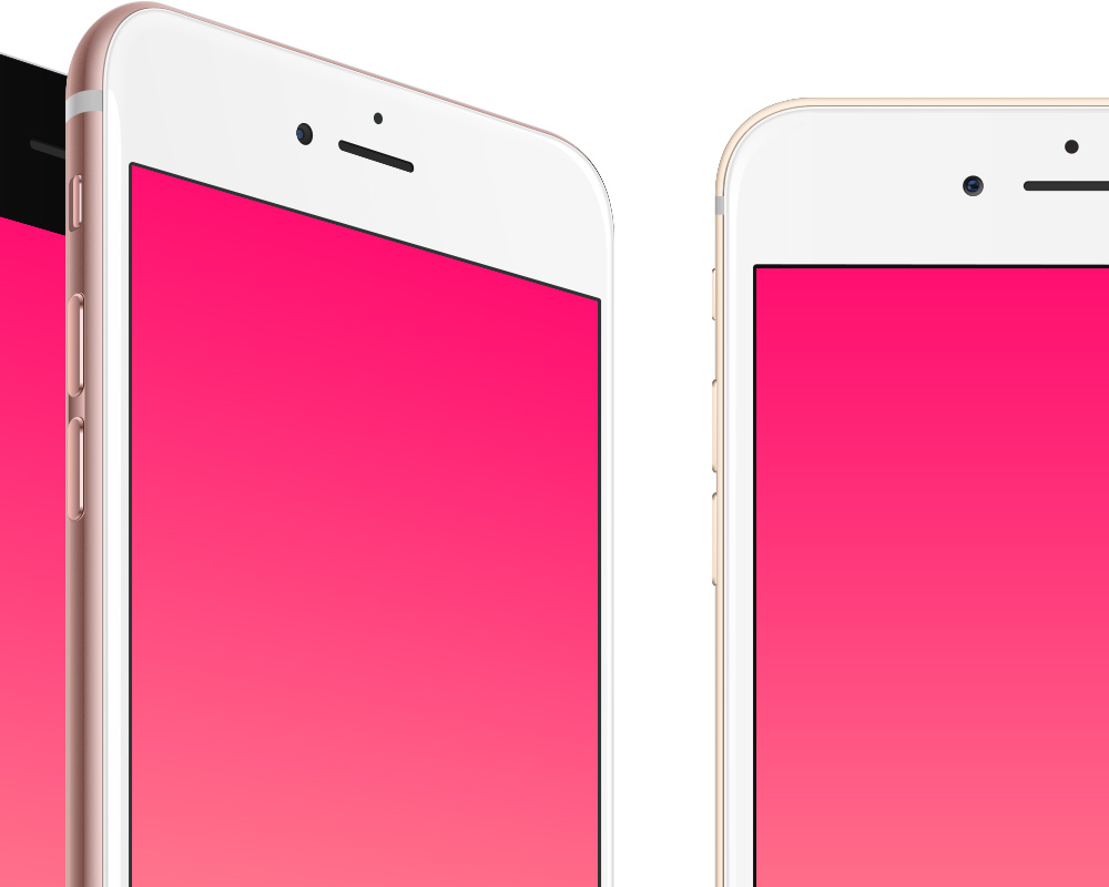 1000x800 Iphone 6s Plus Vector Mockups