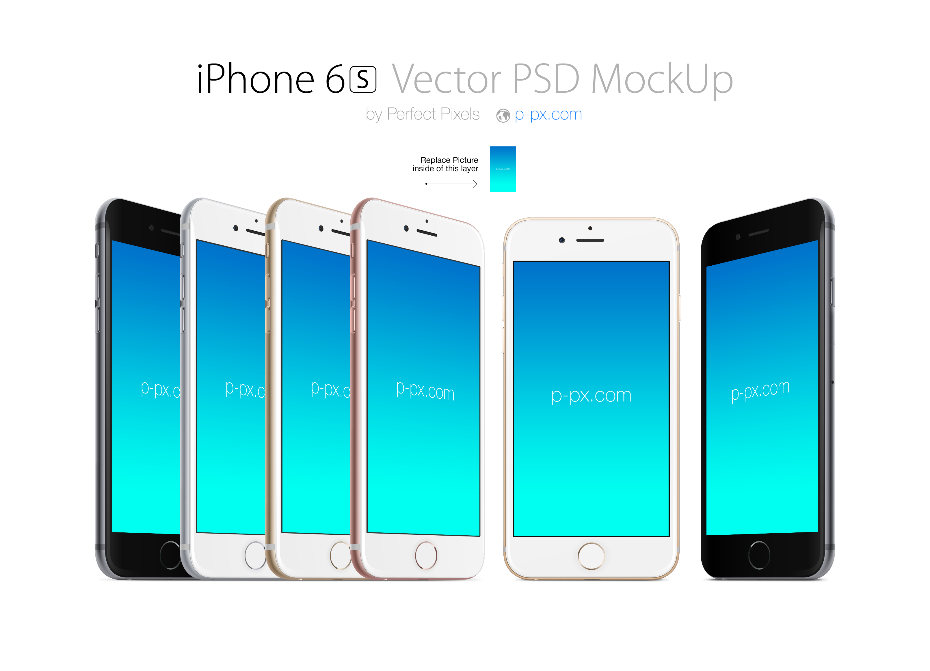 3220x2324 Iphone 6s Front And Angled Views Psd + Ai Mockup. Perfect Pixels