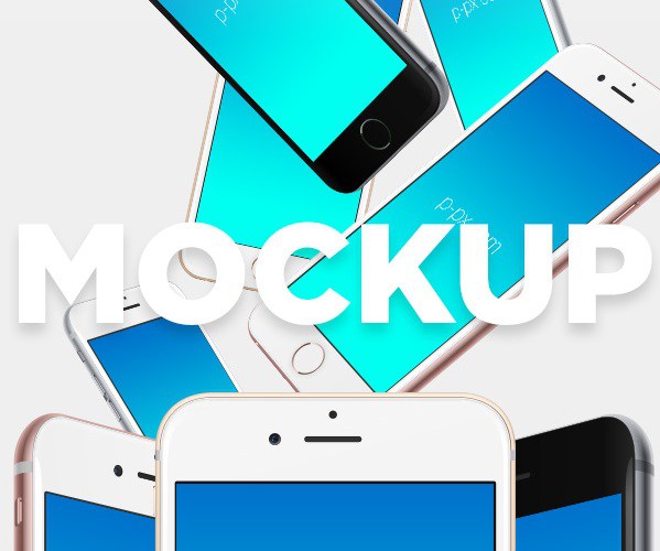 599x500 Iphone 6s Vector Mockup