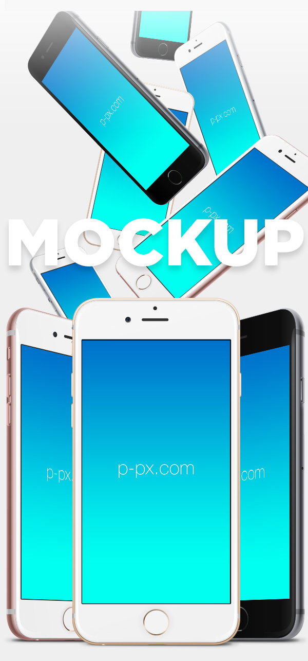 600x1285 Iphone 6s Vector Mockup