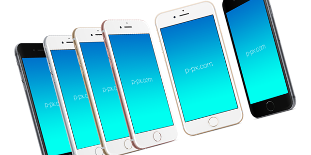 642x321 Iphone 6s Vector Mockup