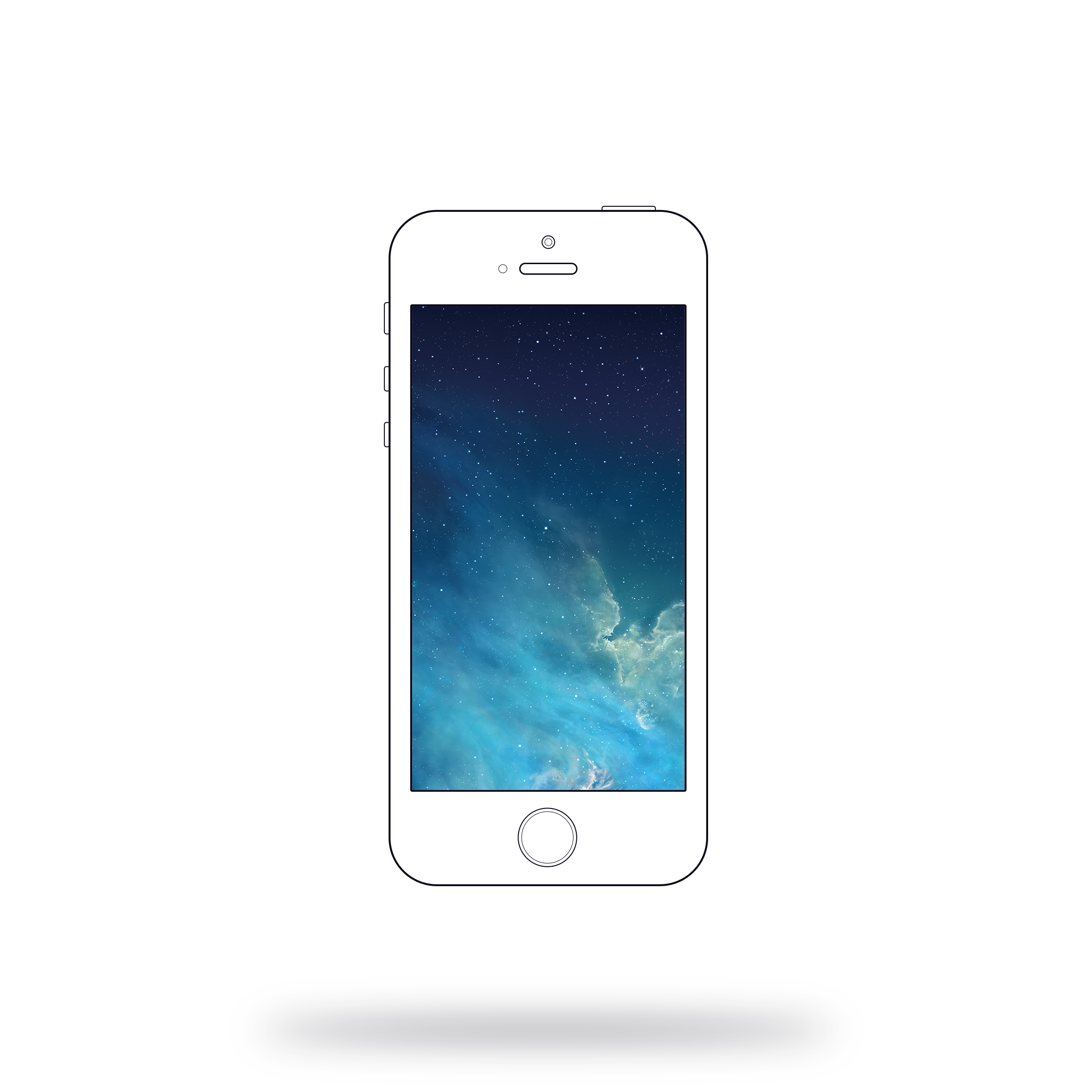 2361x2361 Apple Iphone 5s Vector Mockup