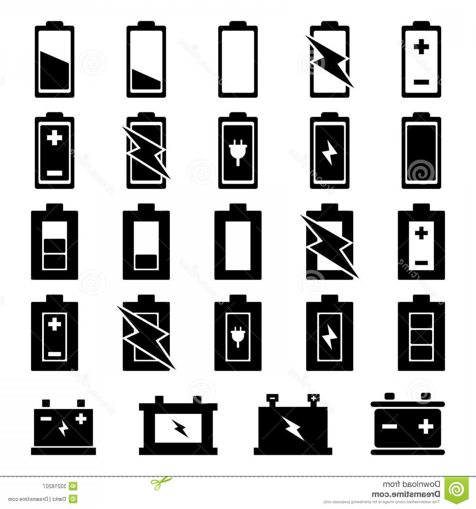 1560x1668 Iphone Battery Vector Icons Createmepink