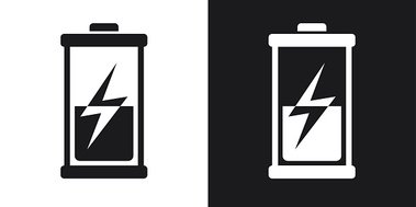 379x189 Battery Icon, Vector Stock Vectors