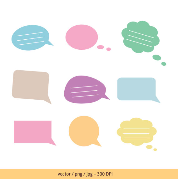 570x573 Text Bubble Vector