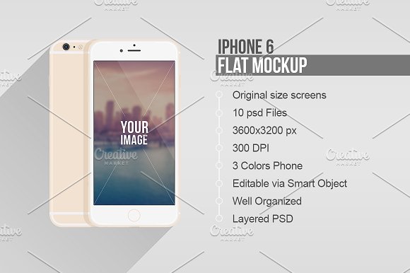 580x386 Flat Iphone 6 And 6 Plus Vector Mockup Mockup Store