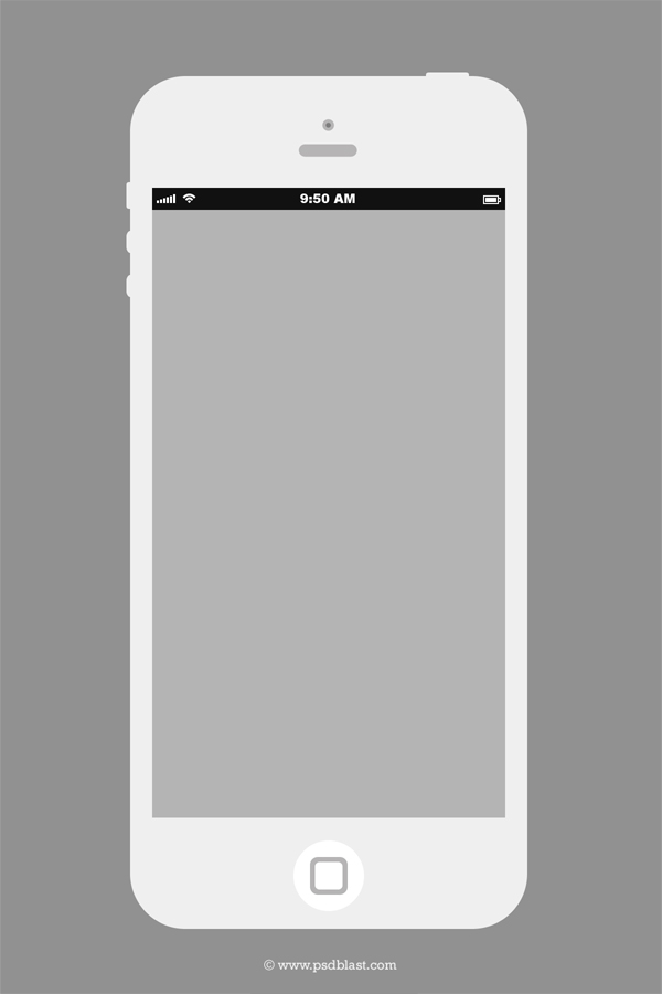600x900 Flat Iphone Wireframe Design Template (Psd) Psdblast