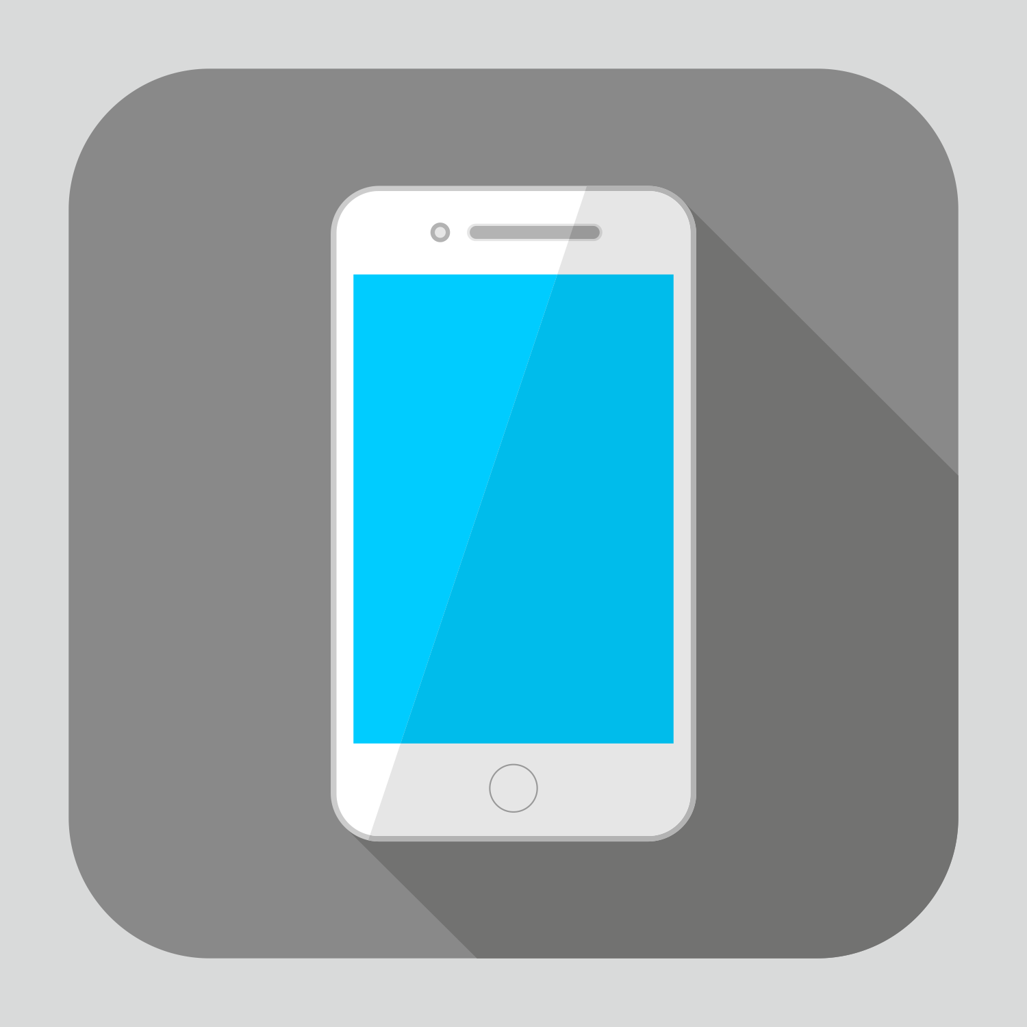 1500x1500 Vector For Free Use Flat Iphone Icon
