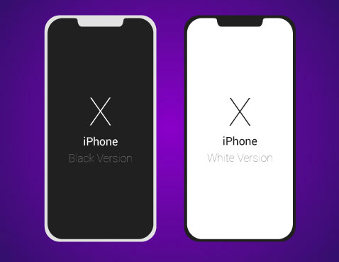 478x369 Iphone Vector Template Free Flat Dark Light Iphone X Vector