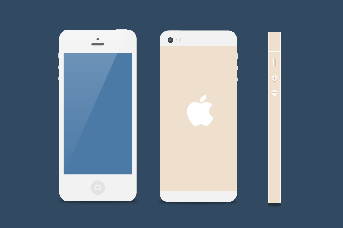 1160x772 Flat Iphone 5 Vector