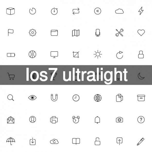 626x626 96 Ios7 Ultralight Icons Vector Free Download