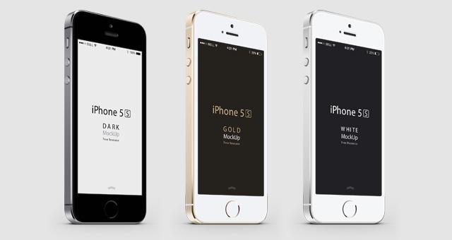 640x340 Free Set Of Iphone 5s Vector Mockups