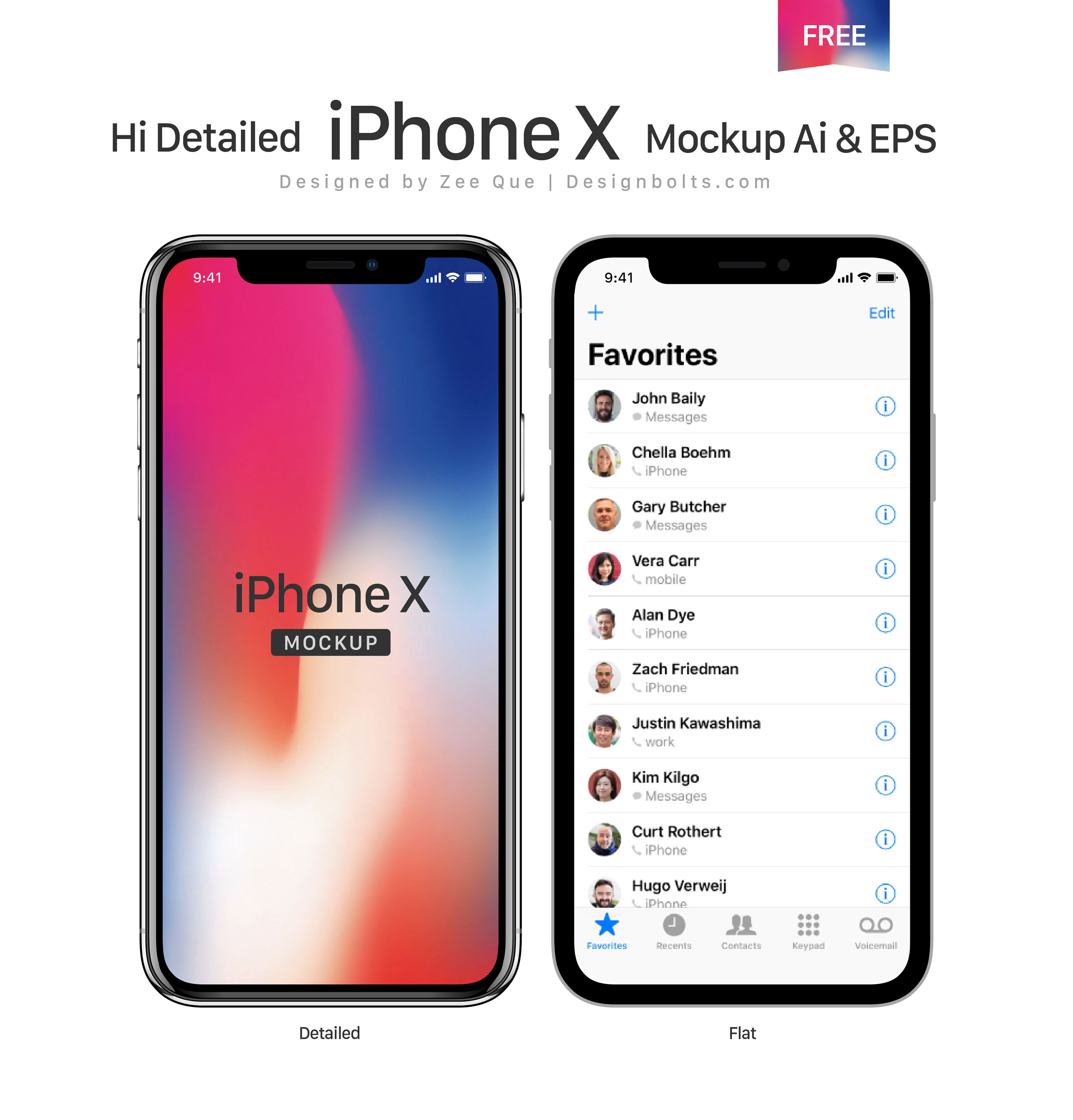 3000x3130 Free Vector Apple Iphone X Mockup In Ai Amp Eps