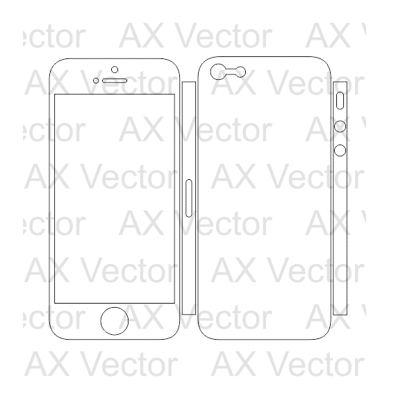 570x570 Iphone 5 And 5s Vector Template